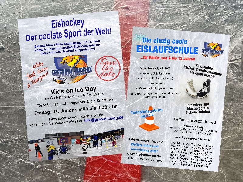 Eislaufschule – Neuer Kurs startet im Januar – Kids on Ice Day am 7. Januar