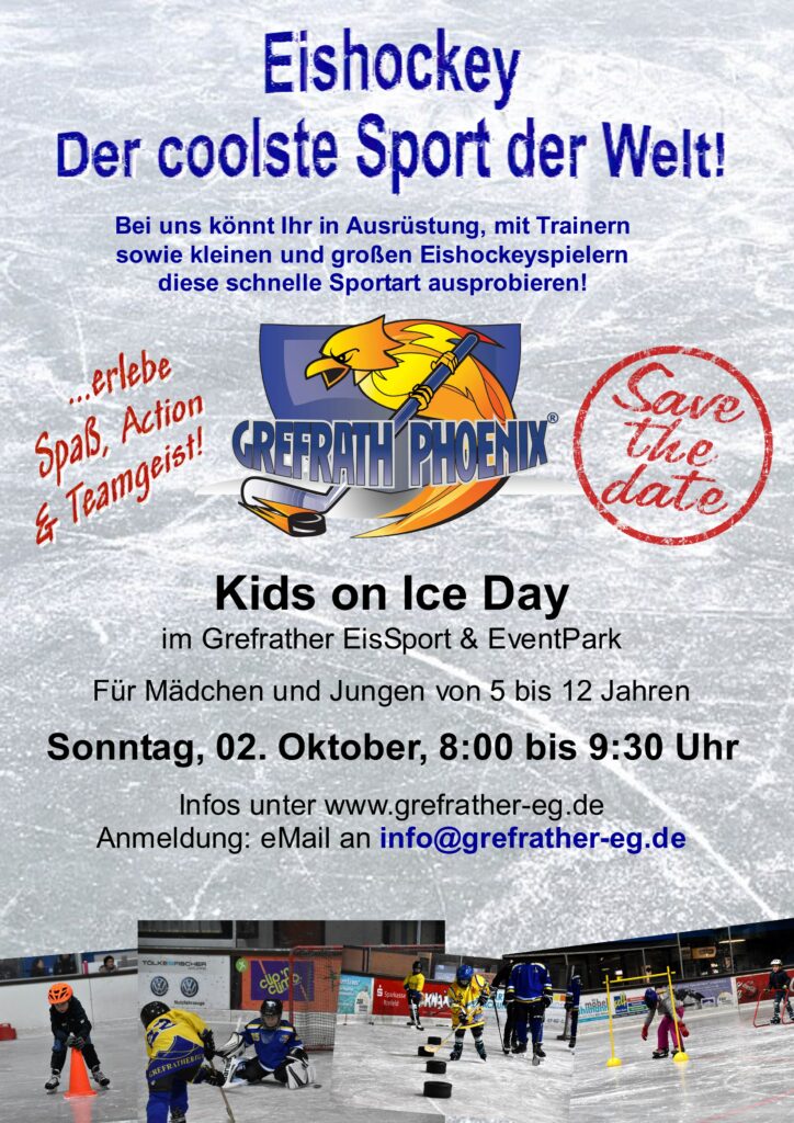 Kids on Ice Day am 2. Oktober – Eislaufschule startet im Oktober